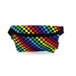 Ultra-Slim Fanny Pack in Indy Rainbow Black