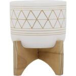 Geo Planter On Stand - Image 2