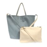 Riley Reversible Slouchy Hobo Handbag in Chambray - Image 5