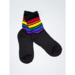 Black Ankle Pride Socks Medium - Image 2