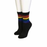 Black Ankle Pride Socks Medium