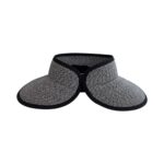 Ultrabraid Large Brim Visor Hat in Black/White - Image 2