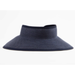 Ultrabraid Large Brim Visor Hat in Navy